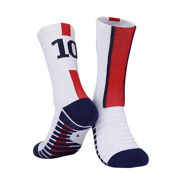 Chaussettes de Football Unisexe – Respirantes, Antidérapantes, Séchage Rapide | Enfant & Adulte