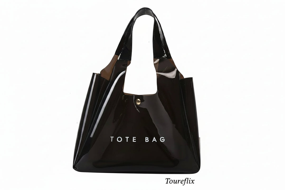 PVC Plastic Transparent Bag Small Tote Bag for Women Jelly Bags Purse and Handbags Mother Kids Bag for Girl Сумка Женская	bolso