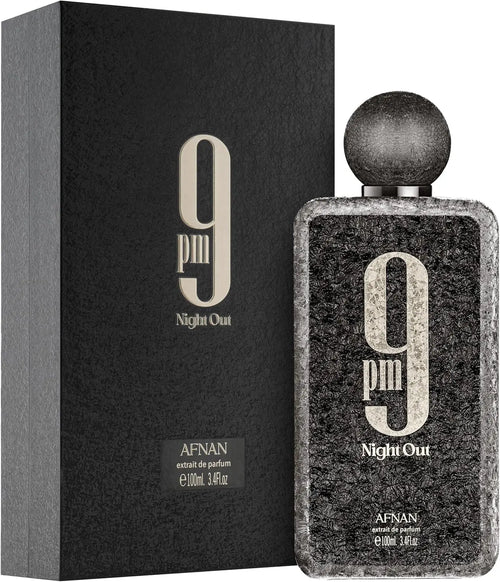 Afnan 9 PM Night Out – Extrait de Parfum 100 ml | Unisexe Chaud & Fruité