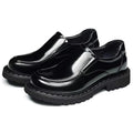 Mocassins en Cuir Véritable pour Homme – Semelle Épaisse, Fait Main, Imperméable