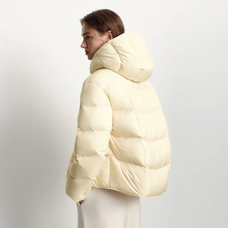 Doudoune Femme Semir Hiver 2026 – Mi-Longue, Imperméable, Duvet de Canard 90%