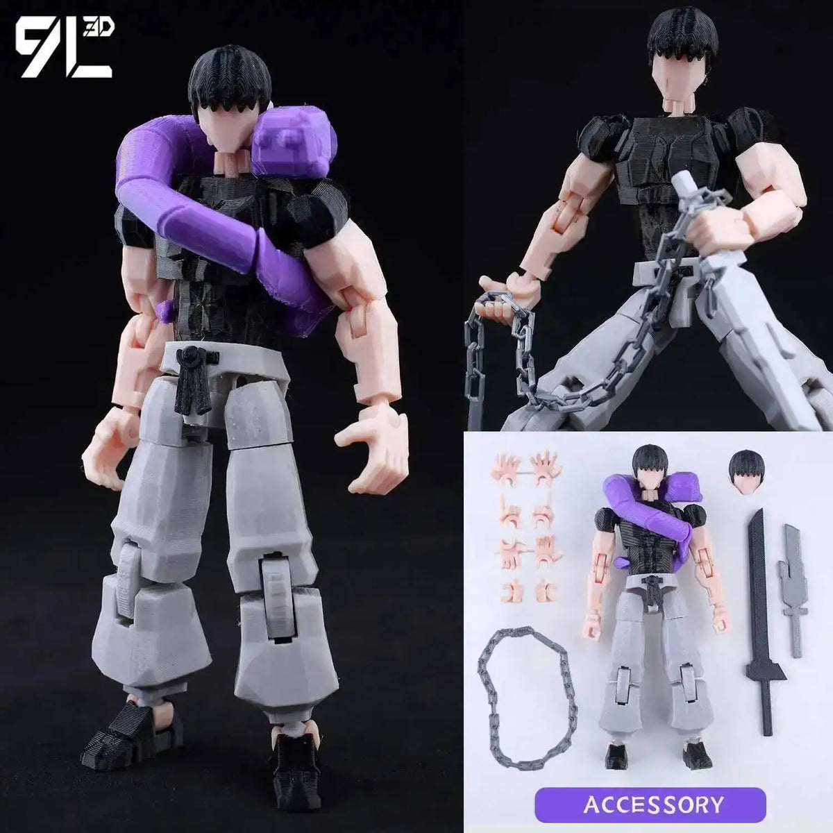 Figurines Articulées Jujutsu Kaisen – Collection Lucky13 / Titan13