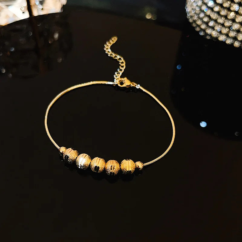 Bracelet Femme Zircon Carré Plaqué Or 18K – Réglable & Strass