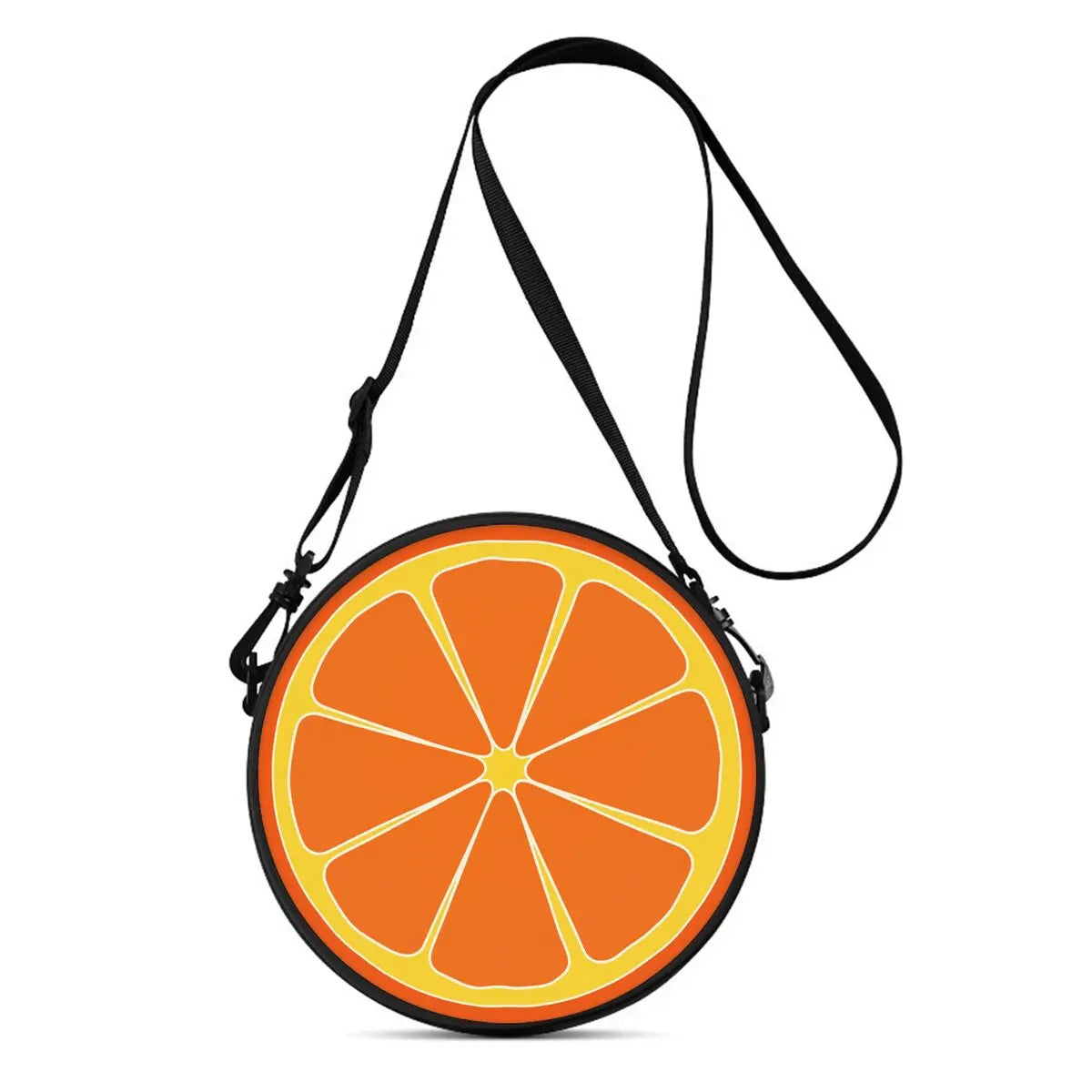 Watermelon Cherry Round Shoulder Bag Fruit Messenger Bag Daily Adjustable Strap Crossbody Bag for Woman Best Gifts 2D Flat