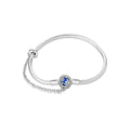 Fmrose Bracelet Charm Fait Main en Argent 925 – Chaîne Serpent Douce, Cadeau Femme