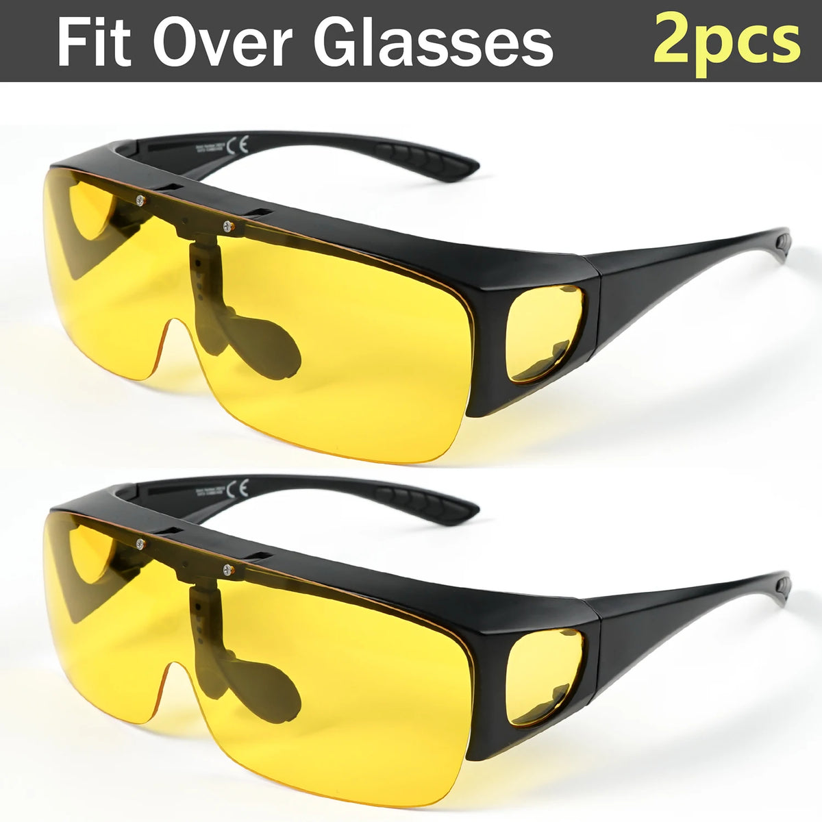 Lunettes de Soleil Polarisées Flip-Up Sur Lunettes de Vue – UV400