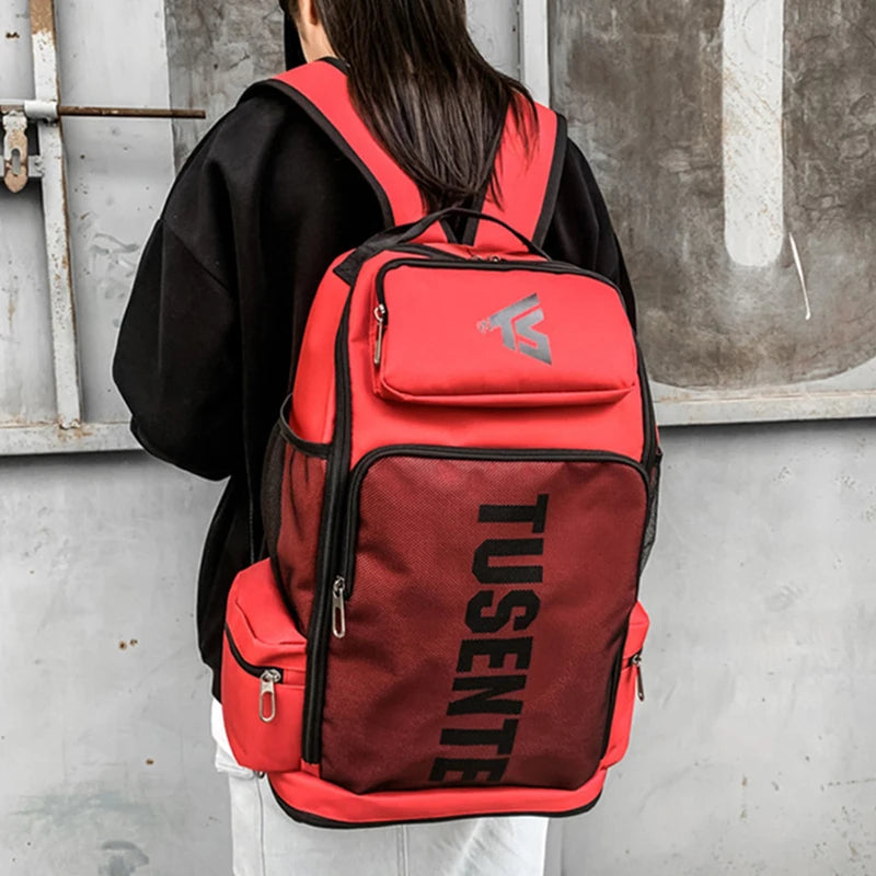 Gym Fitness Backpack Sports Yoga Bag with Shoes Pack Outdoor Hiking Climbing Luggage Rucksack College Student Weekend Schoolbag