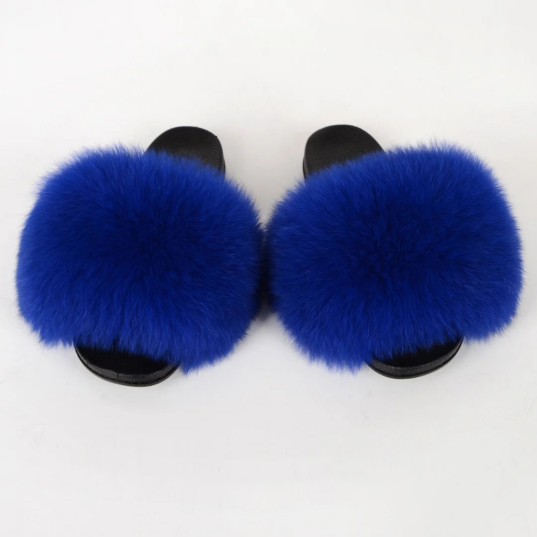 Chaussons Fourrure Femme Y2K – Claquettes Moelleuses Hiver | Anti-Dérapantes | 13 Coloris