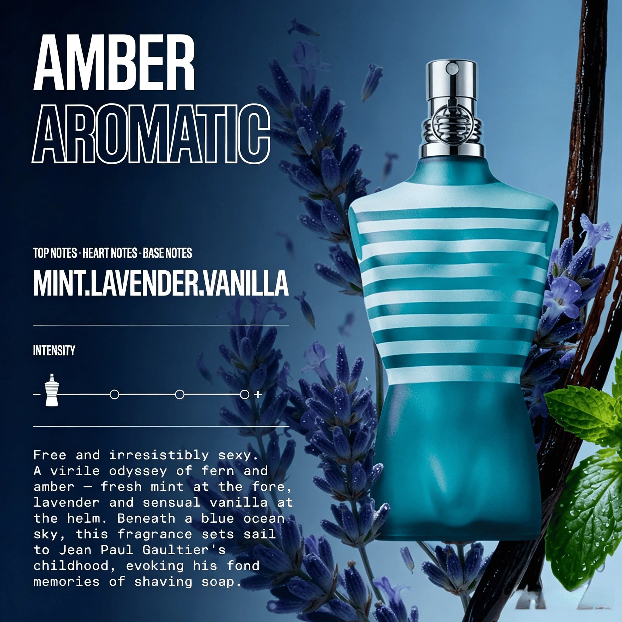 Jean Paul Gaultier Le Male Eau de Toilette – Cologne Ambre Aromatique Longue Tenue pour Homme