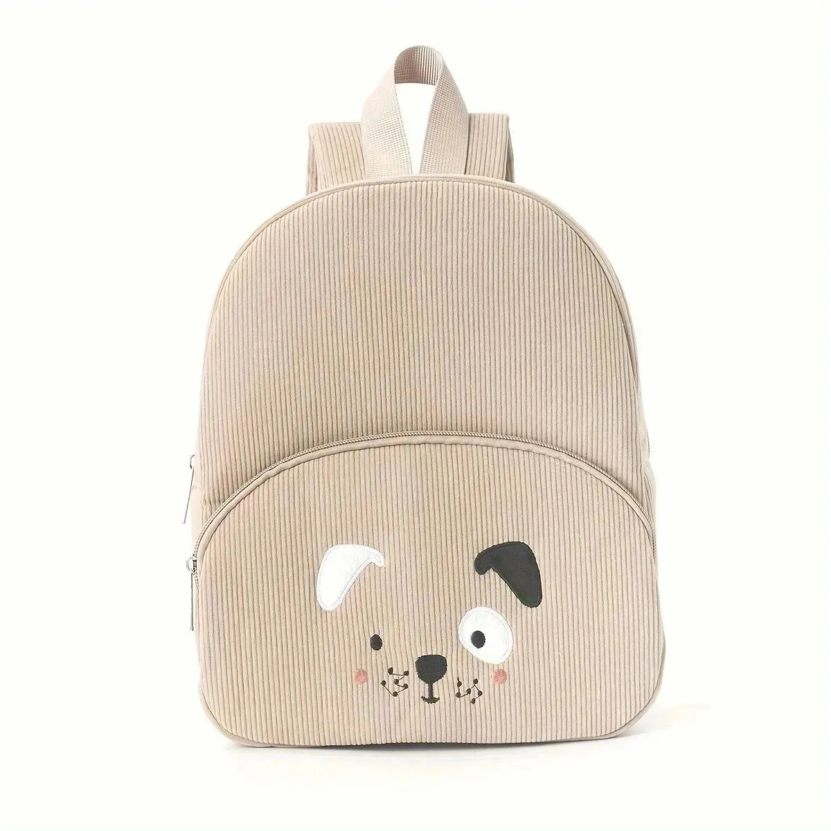 Sac à Dos Enfant Personnalisé – Broderie Prénom | Velours Côtelé Cartoon