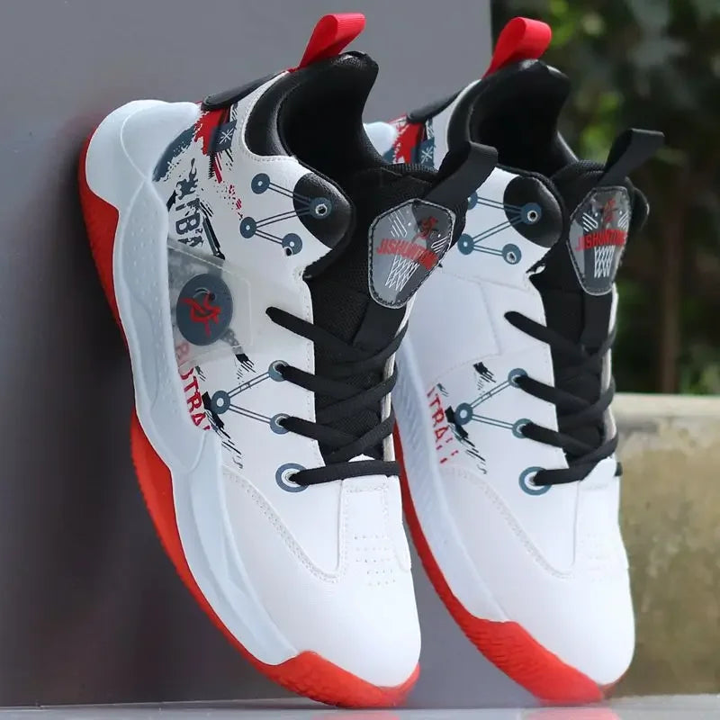 Sneakers Basketball Homme – Respirantes, Anti-dérapantes, Semelle Caoutchouc | Été