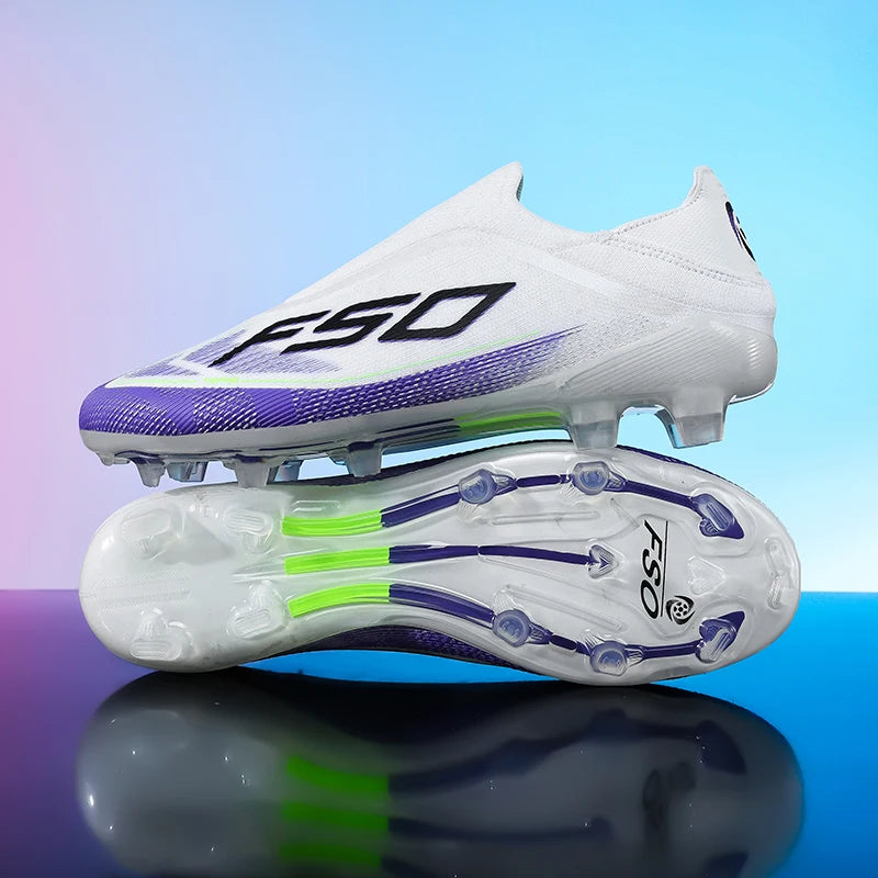 Chaussures de Football Homme – Crampons Professionnels Terrain Gazon & Futsal