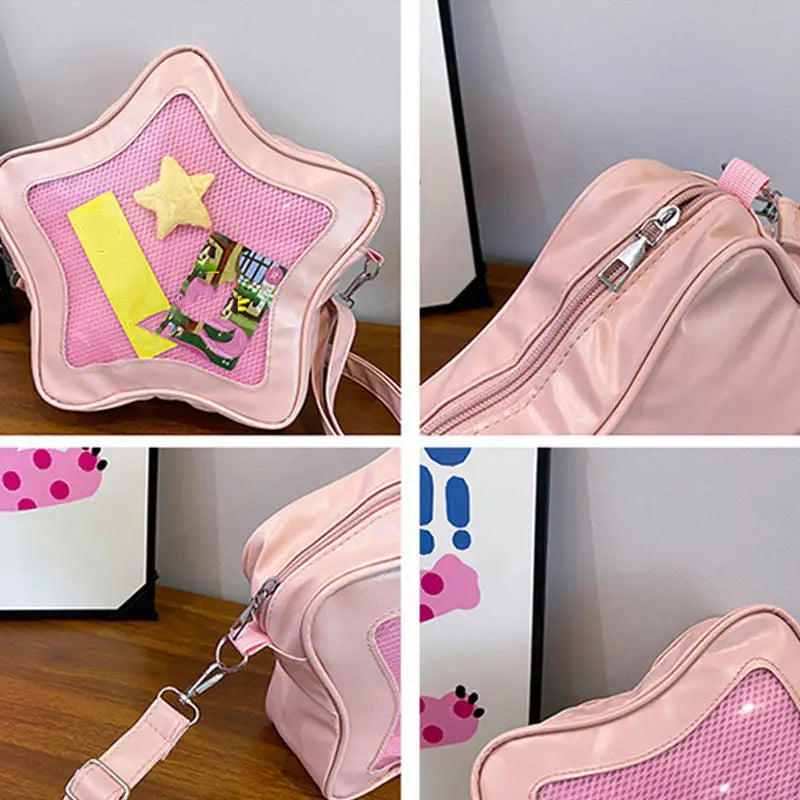 Sac Bandoulière Kawaii Ita Bag – Étoile Anime, Style Ulzzang, Fille 2025
