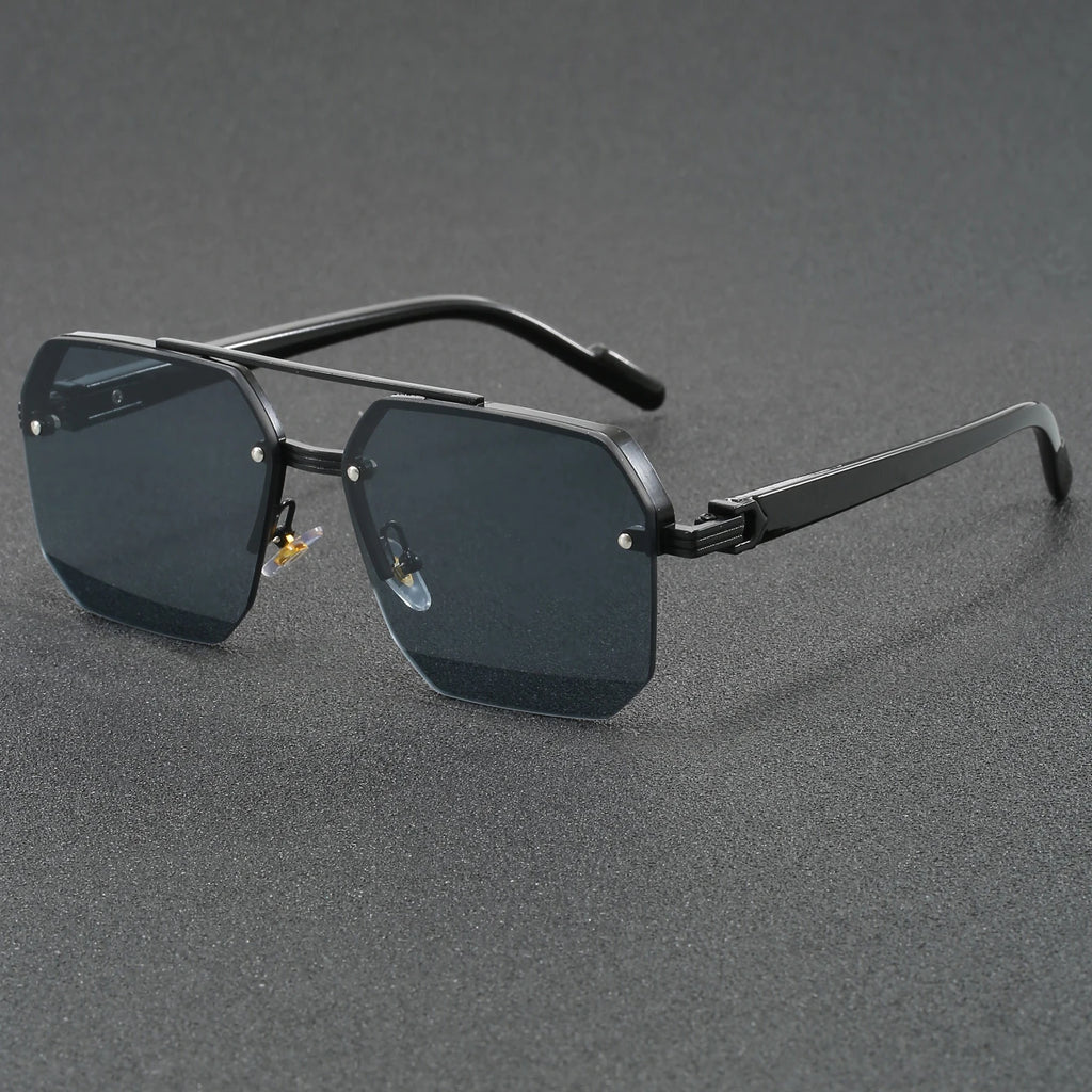 Lunettes de soleil rectangulaires homme ALCHITINO – Anti-reflets