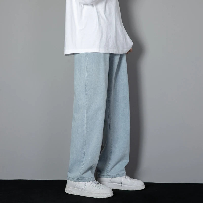 Jean Loose Straight Homme Style Coréen 4 Coloris Dénim | Tailles M-XXXL