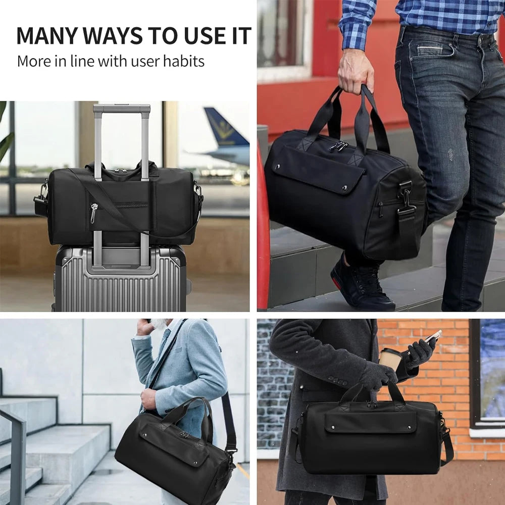 1PCS Gym Bag for Men & Women with Shoe & Wet Compartment - Duffle Bag for Travel,Sports, Fitness & Workout, gifts for men&women