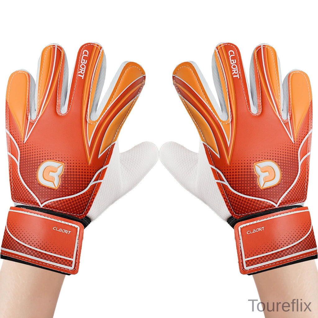 1 pair Non-Slip Soccer Goalie Gloves with Double Wrist Protection