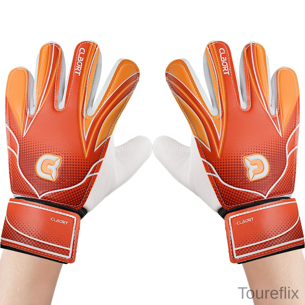 1 pair Non-Slip Soccer Goalie Gloves with Double Wrist Protection