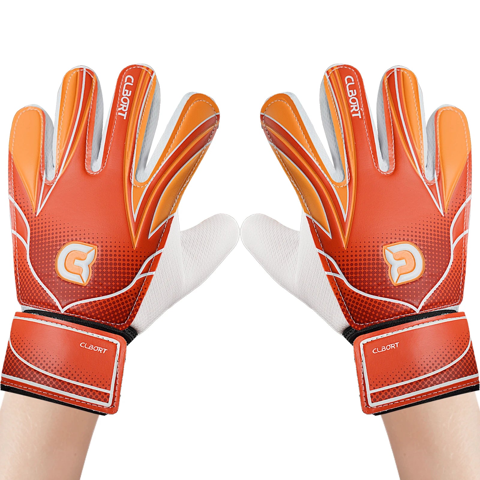 1 pair Non-Slip Soccer Goalie Gloves with Double Wrist Protection