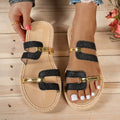 Women's Flat Sandals with Tassels – Comfortable Summer Slippers, Beach & Casual