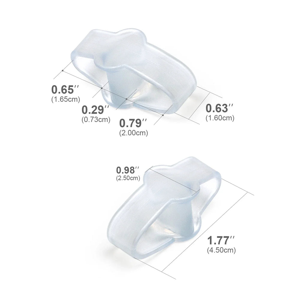 2pcs Transparent Toe Seprateor Hammer Toe Straightener Prevent Toe Overlapping Bunion Thumb Separator Orthotics Foot Care Tool