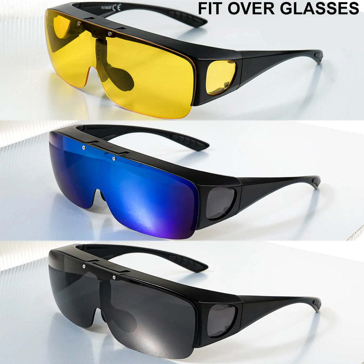 Lunettes de Soleil Polarisées Flip-Up Sur Lunettes de Vue – UV400