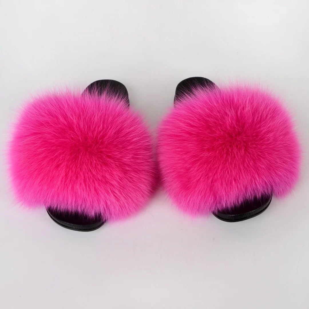 Chaussons Fourrure Femme – Mules Moelleuses Antidérapantes Style Y2K