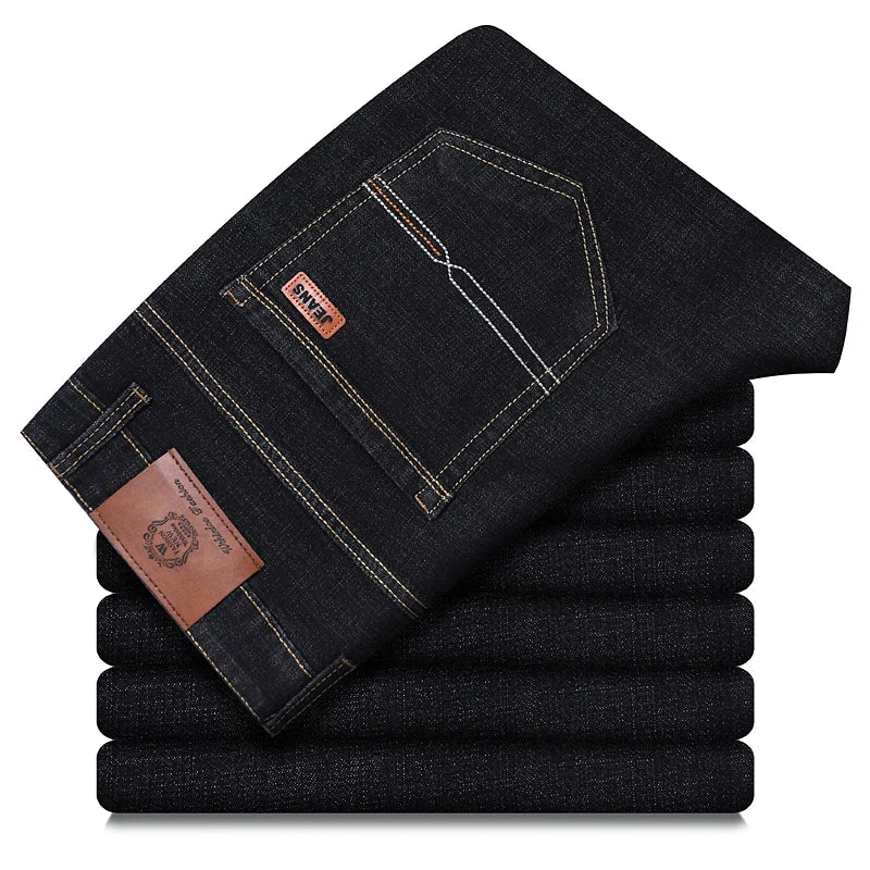Jean Droit Homme Stretch Business Casual – Coupe Classique Printemps Été