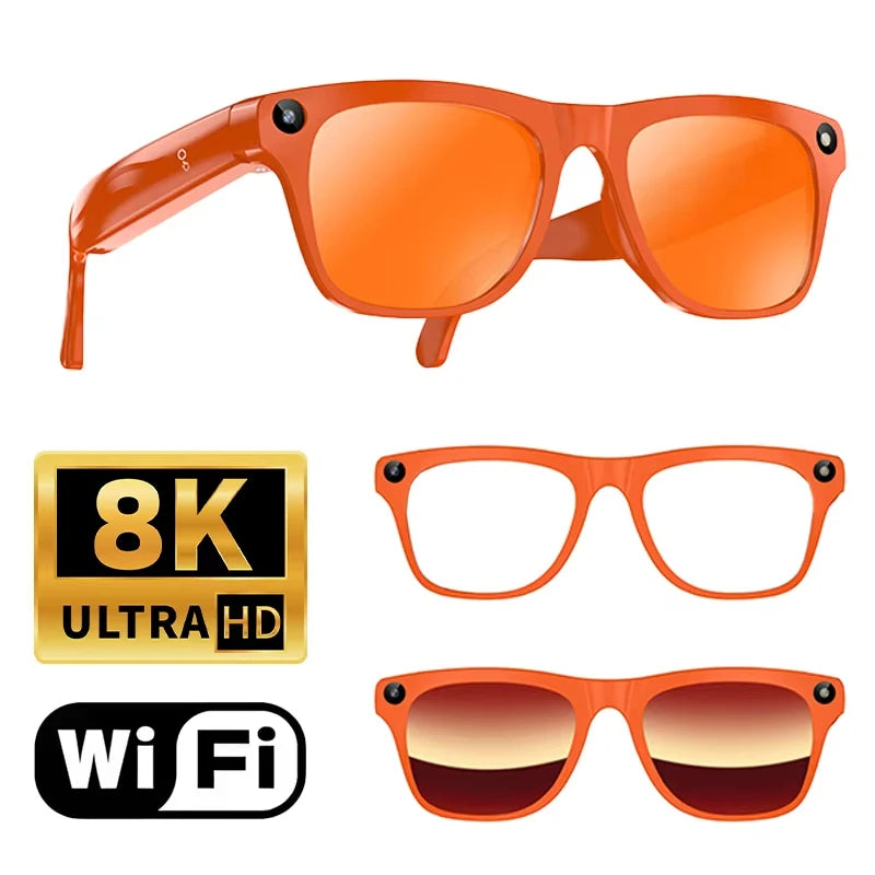 Lenovo Upgrade Smart AI Glasses 800W HD 8K Shooting Camera Photo Video Voice Call Translation Bluetooth AI Smart Glasses