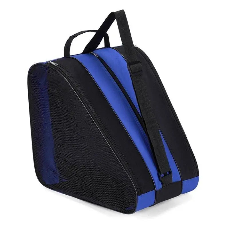 Roller Skates BagLarge Capacity Oxford Cloth Skating Shoes Bag Skating Accessories Carry Case 3 Layers Breathable Ice Skating
