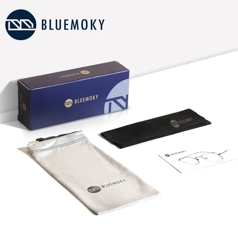 Montures Optiques Titane BLUEMOKY – Rondes Mixte