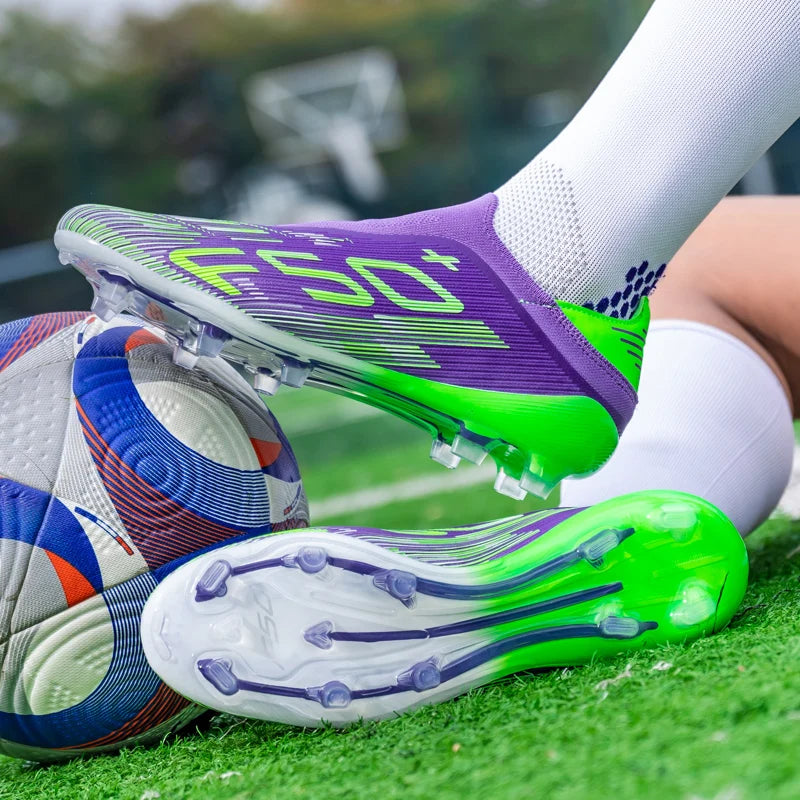 Chaussures de Football X2517 – Crampons Antidérapants Respirants pour Homme