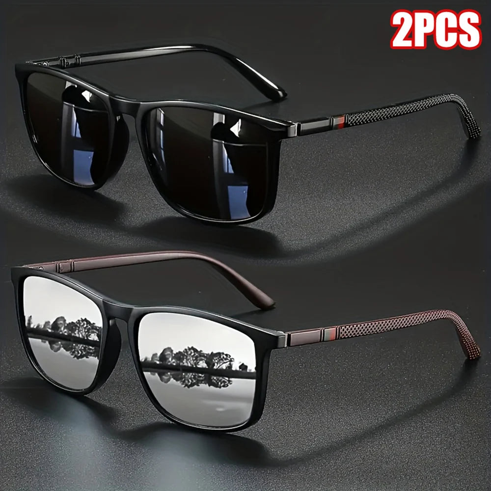 Lunettes de Soleil Polarisées Carrées UV400 – Homme & Femme