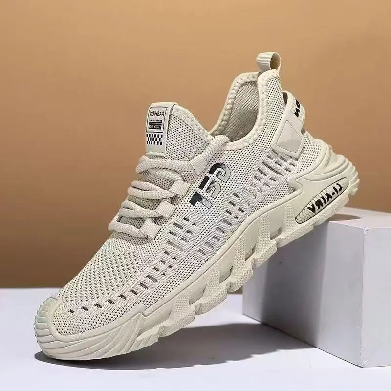 Sneakers Homme Semelle Épaisse – Chaussures Casual Légères & Respirantes