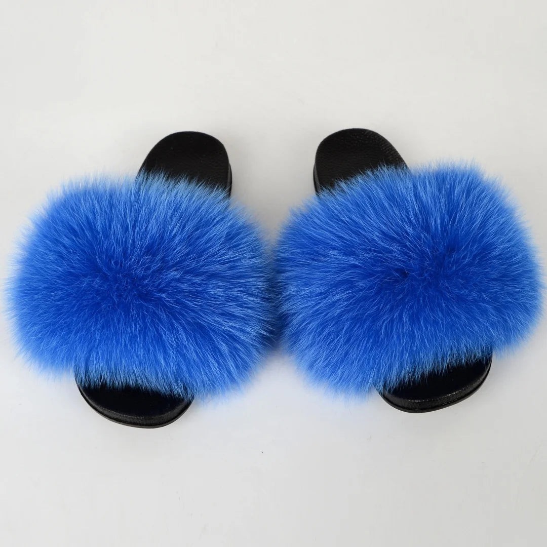 Chaussons Fourrure Femme Y2K – Claquettes Moelleuses Hiver | Anti-Dérapantes | 13 Coloris
