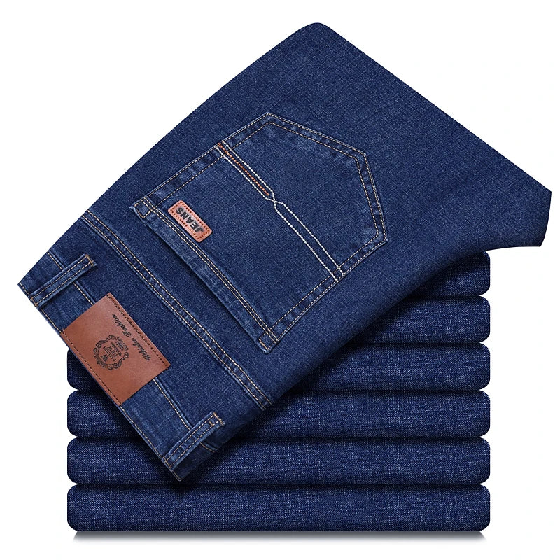 Jean Droit Homme Stretch Business Casual – Coupe Classique Printemps Été