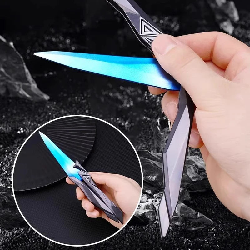 Papillon Pliant Jouet de Collection – Lame Gravée 3D, Accessoire Cosplay & Gaming