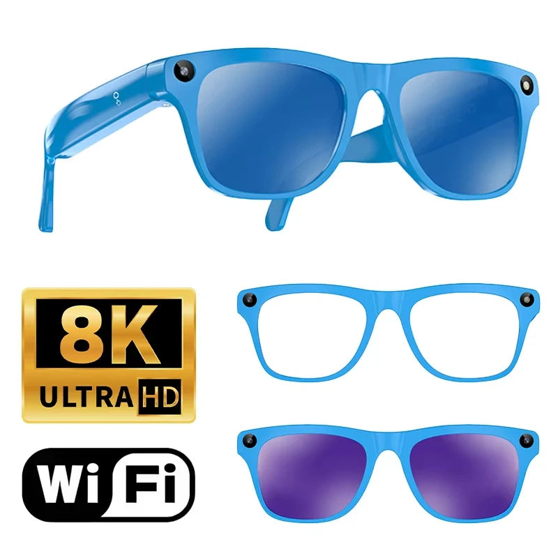 Lenovo Upgrade Smart AI Glasses 800W HD 8K Shooting Camera Photo Video Voice Call Translation Bluetooth AI Smart Glasses
