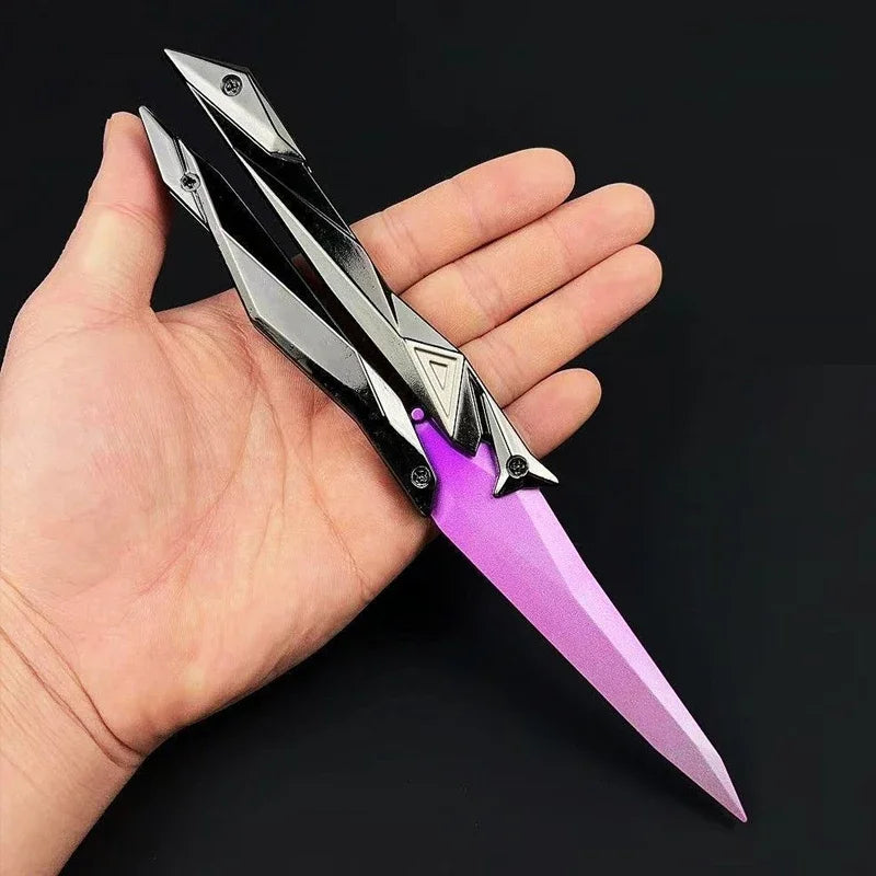 Papillon Pliant Jouet de Collection – Lame Gravée 3D, Accessoire Cosplay & Gaming