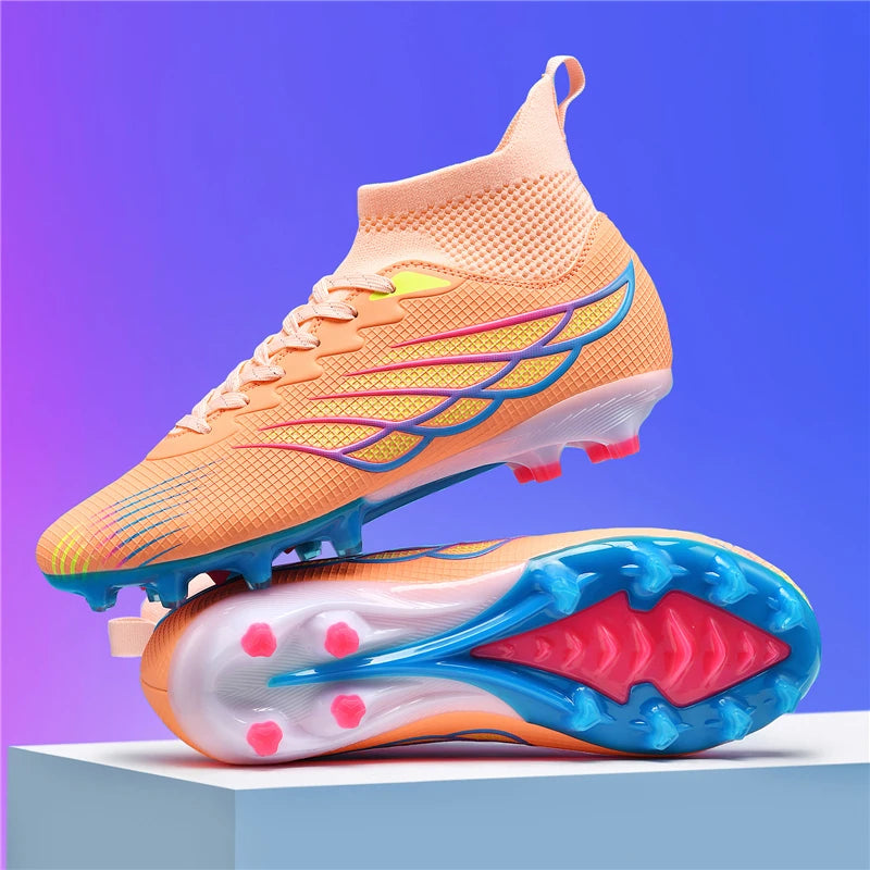 Chaussures de Football Professionnelles PHERON – Crampons Terrain Dur, Légères & Respirantes