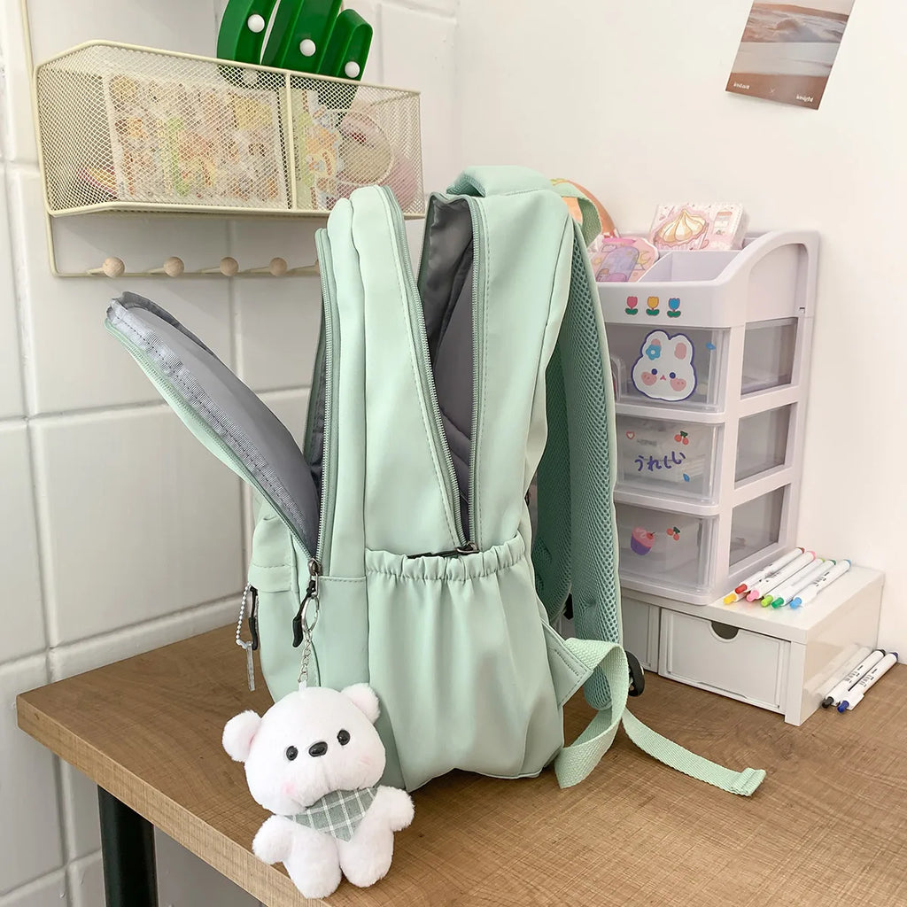 New Stylish Waterproof Rucksack Large Capacity Laptop Backpack Unisex School Book Bag Trendy Accessory For College Girls Boys Men Women Daily Travel Campus Study And Urban Outdoor Activities