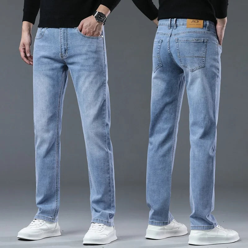 Jean Droit Homme Business Casual – Coupe Confort Élastique Toutes Saisons | 2026