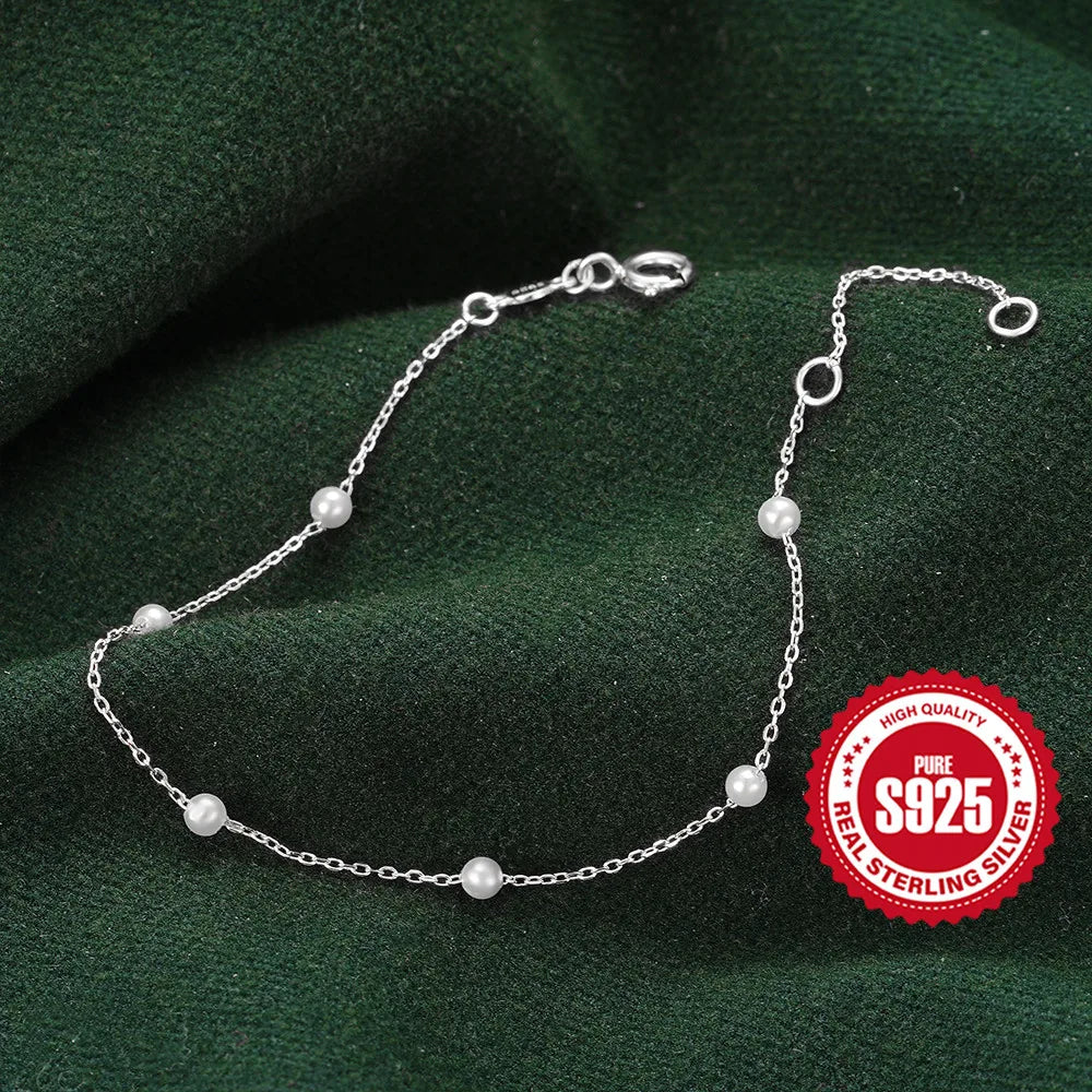 Bracelet Charme Femme en Argent 925 – Zircon Œil de Cheval & Chaîne Anneau | Or & Argent