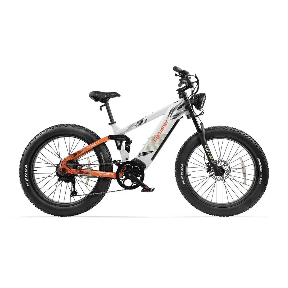 Vélo Électrique Cyrusher Ranger 2.0 – Fat Tire 26", Moteur 250W, Batterie 52V 20Ah, 90 km d'autonomie