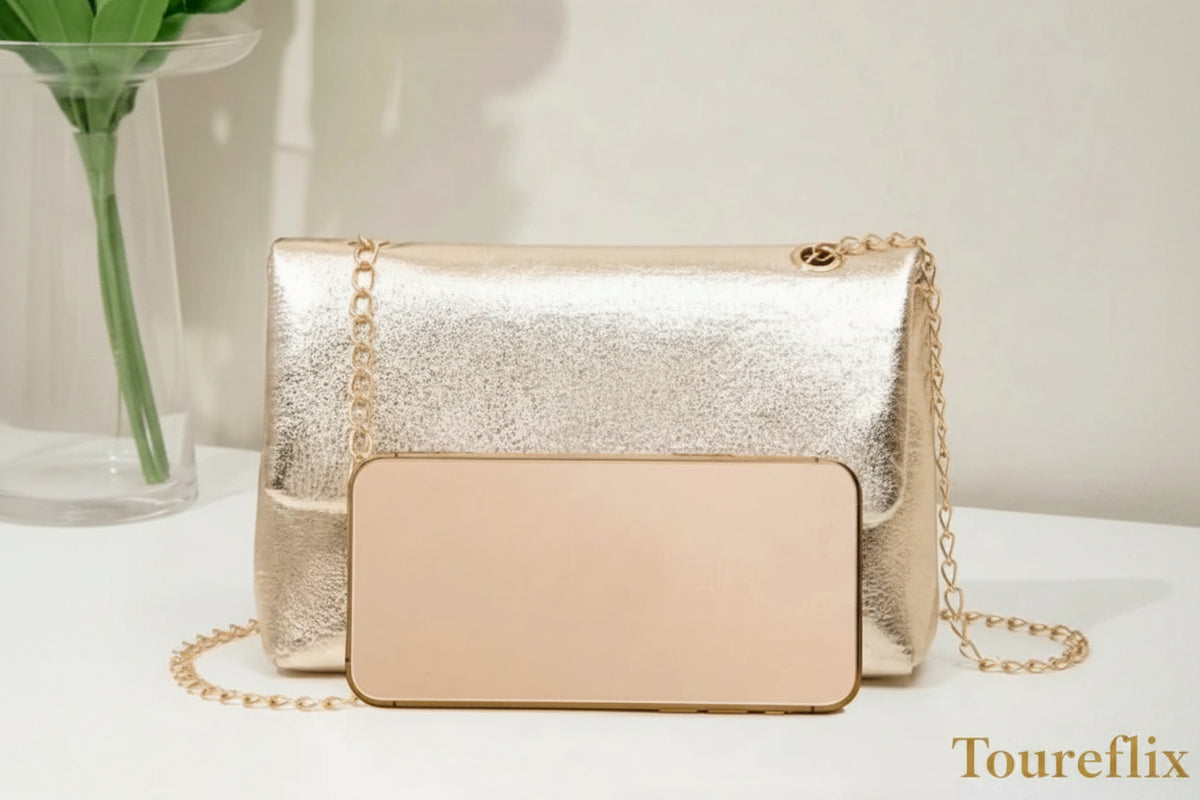 Trend Casual Gold Chain Crossbody Bag Elegant Versatile Shoulder Bag Messenger Bag Women