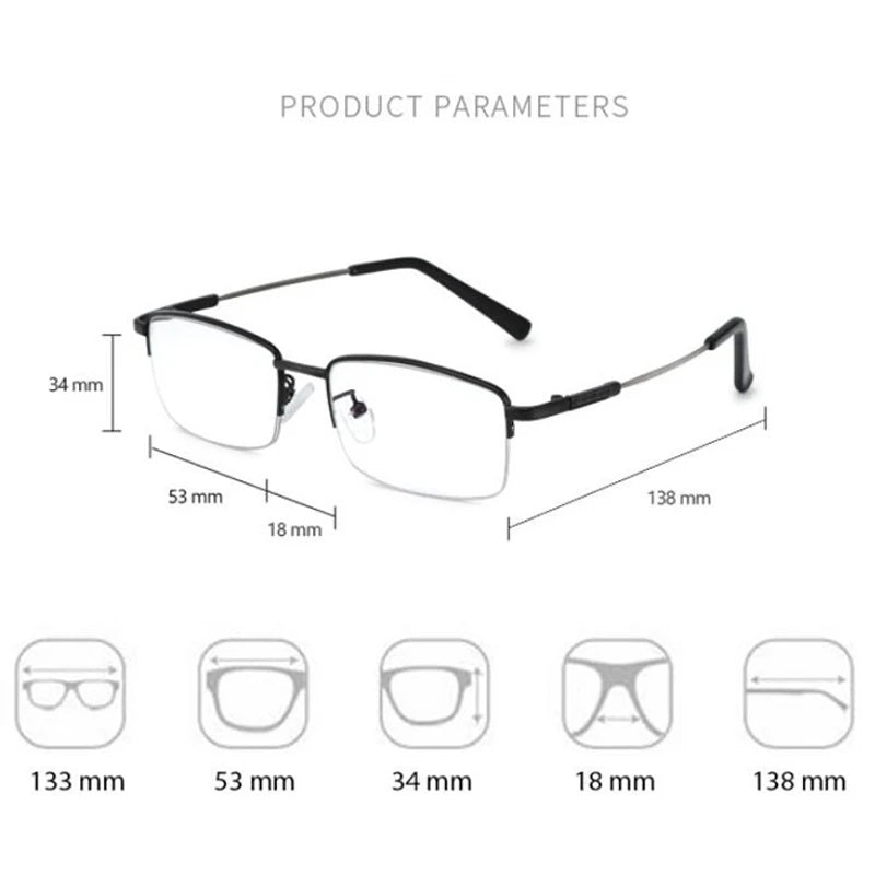 Lunettes de Lecture Progressives Multifocales – Monture Alliage, Anti-Lumière Bleue
