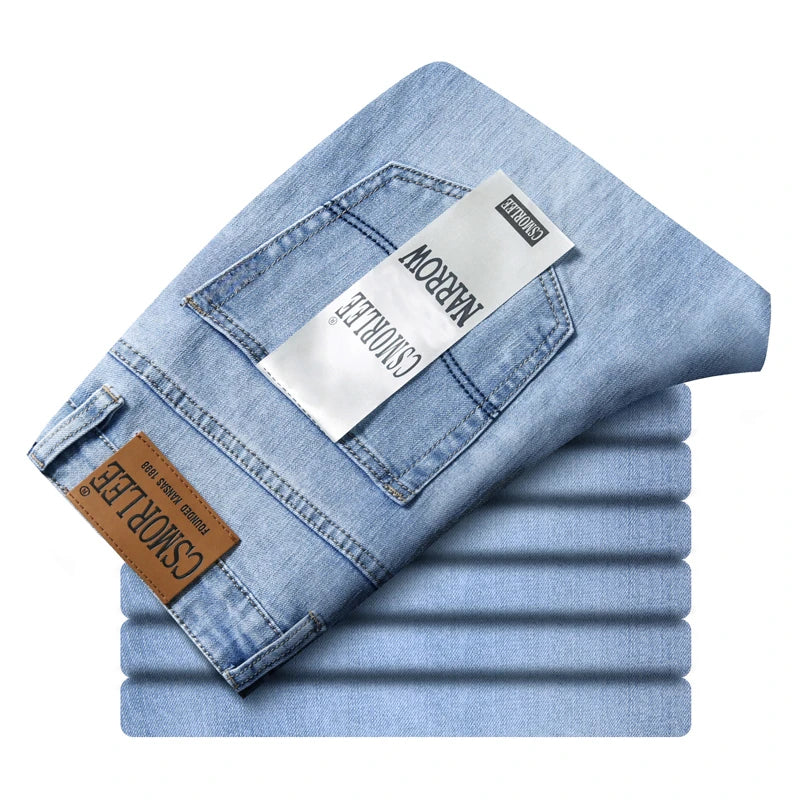Jean Slim Fit Jambe Droite Homme – Denim Confortable Toutes Saisons