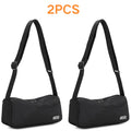Miss Lulu | Set of 2 | Light Crescent Crossbody bag | Adjustable Strap | Hobo shoulder bag (30cm)