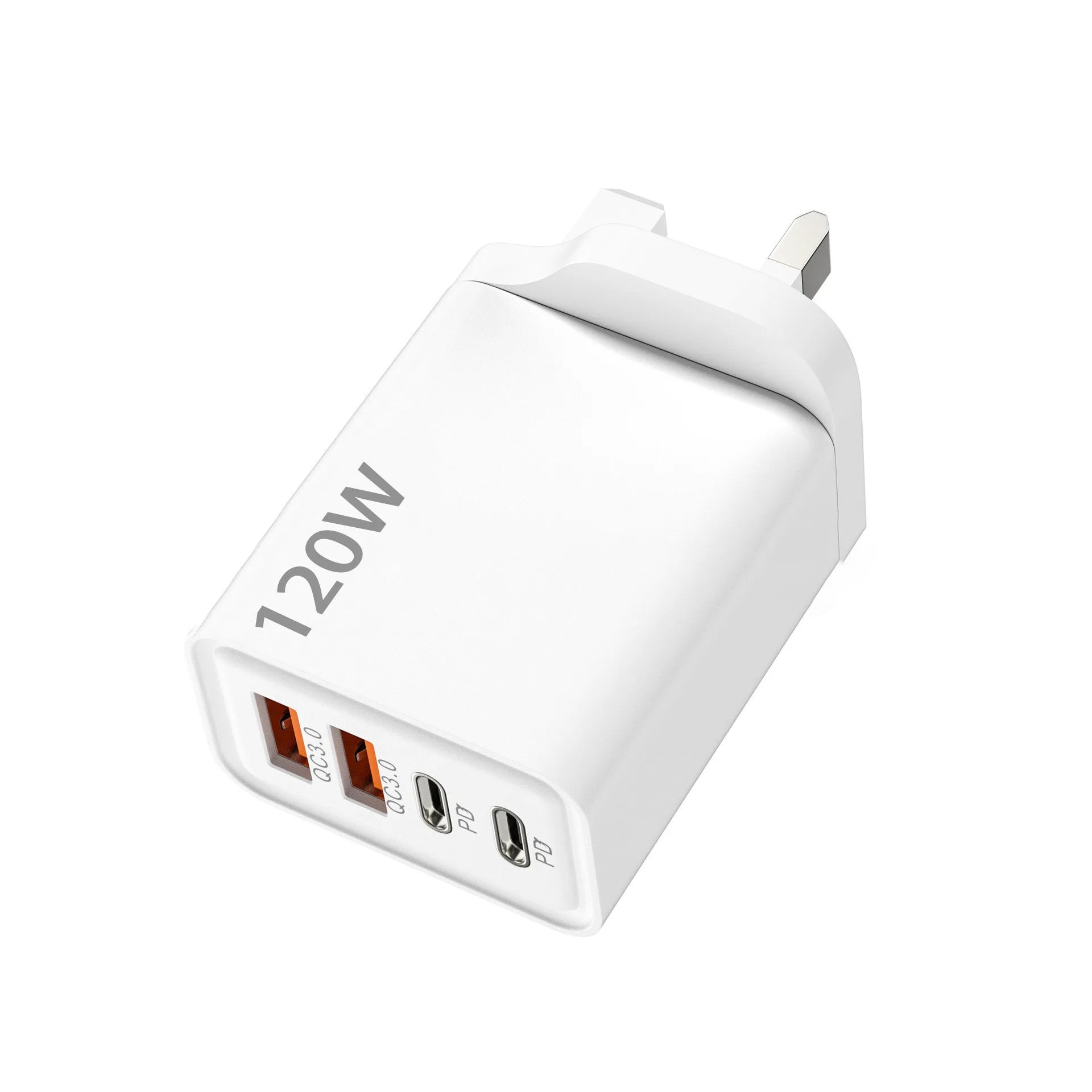 Chargeur USB-C 120W 4 Ports - Charge Rapide PD & QC3.0