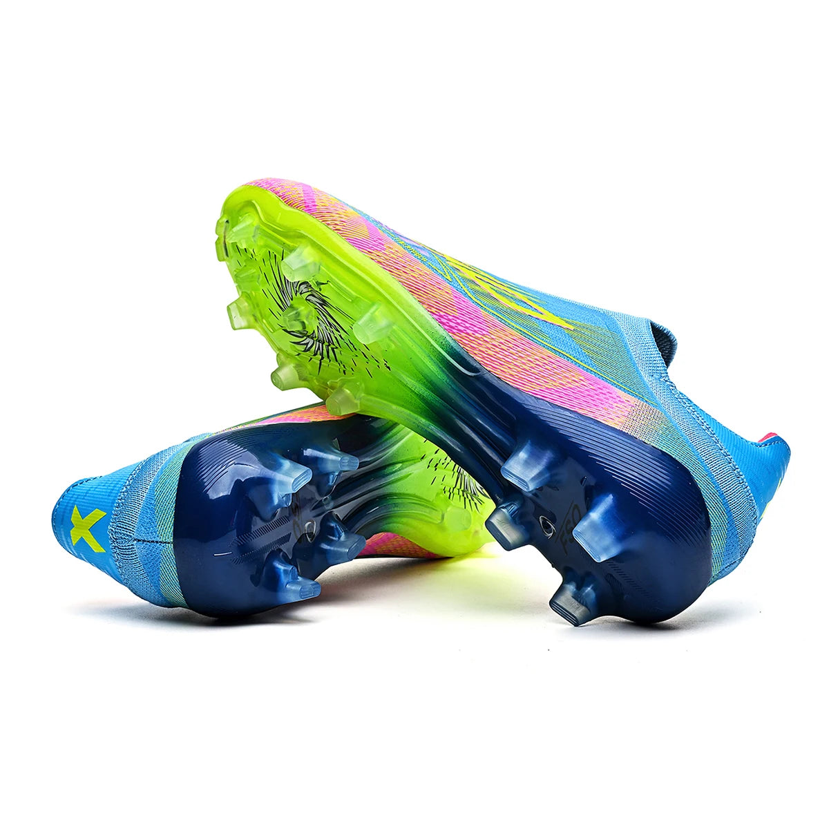 Crampons de Football Professionnels AG/FG – Tige PU Texturée, Semelle TPU Anti-Glisse